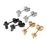 Ipetboom 3 Pares Pendientes De Cruz Minimalistas Para Hombres Y Mujeres Joyas De Cartílago Hipoalergénicas Pequeños Y Delicados Pendientes Para Uso Diario