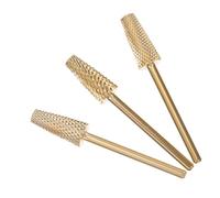 Ipetboom 3 Piezas Brocas para Uñas de Tungsteno Cabezal de Torno Profesional para Manicura y Pedicura Pequeño y Portátil para Salón y Doméstico