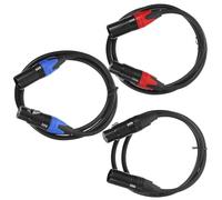 Ipetboom 3 piezas Cable Xlr Macho Hembra Cables de Micrófono Balanceados de Conexión Segura para Estudio y Altavoces Reducción de Ruido y Transmisión Clara