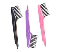 Ipetboom 3 Piezas Cepillo De Limpieza Para Cabello Herramienta De Limpieza De Peines Quitapelusas Limpiador De Peine Con Punta Fina Para Cardar Suministros De Salón Uso Casa