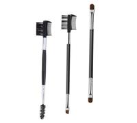 Ipetboom 3 piezas Cepillo para Cejas y Pestañas Doble Punta Multifuncional Peine para Laminado y Tinte Herramienta de Maquillaje Portátil para Uso Profesional y Doméstico