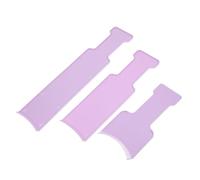 Ipetboom 3 Piezas junta permanente peine de rizador de pelo accesorios de peluquería cortar el pelo recortadora tablero para colorear paleta para frustrar el cabello páginas Púrpura
