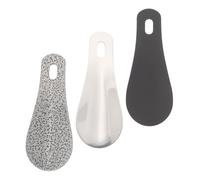 Ipetboom 3 Piezas Mini Calzadores de Acero Inoxidable Compactos y Portátiles Ayudantes para Calzar Zapatos para Hombres Mujeres y Personas Mayores Uso Casa Oficina y Viaje