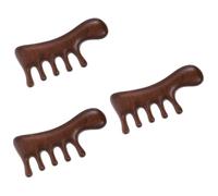 Ipetboom 3 Piezas Peine De Sándalo Cabello Cepillo De Pelo Rascador De Espalda Peines De De Rata De Burlas Desenredar De Anchos Para Liendres Cerda