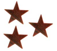 Ipetboom 3 Piezas piedra natural adorno de piedra para el hogar decoración de piedra decoración natural joya home decor piedra con diseño de estrella estatuilla de diseño de estrella Golden