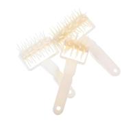 Ipetboom 3 piezas Rodillos de Masa de Plástico con Púas para Pizza y Pastelería Mango Ergonómico Herramienta Ligera y para Hornear Casa y Profesional