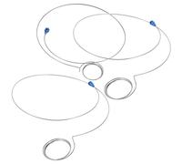 Ipetboom 3 Piezas Soporte para Lupa Lupa con Soporte De Lupa Pequeña De Alambre Arreglar Apoyo Joyero Joyería Aumento Titular De La Lupa Cable Soportes Fijación Silver Acero