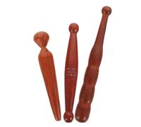 Ipetboom 3 Varillas de Masaje de Madera para Reflexología y Acupresión Puntos de Acupuntura, Compactas y Portátiles, Ideales para Masaje de Pies y Manos en Casa o Viaje Color Aleatorio