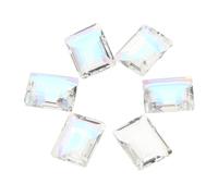 Ipetboom 30 Piezas Arte De Uñas Rock Candy Diamante Diamantes De Arte De Uñas Pedrería y Dijes Para Uñas Pegamento De Uñas De Diamantes De Imitación Joyas De Uñas Gemas Cuadradas Cristal