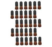 Ipetboom 30 piezas Brochas de Maquillaje Portátil con Mango Negro Pinceles Multifunción para Polvo Base y Suaves y Reutilizables para y Retoques