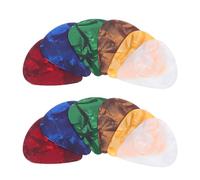 Ipetboom 30 piezas Púas de Resina Coloridas para Guitarra Acústica y Eléctrica Púas de Pulgar y Dedos para Estilo Fingerstyle Accesorios para Banjo Variedad Vibrante para Práctica y