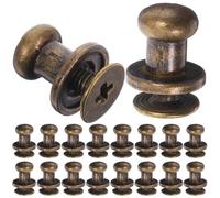 Ipetboom 30 Pomos Pequeños de Bronce Vintage para Armarios y Cajones Tiradores Mini para Muebles y Cajas de Obsequio Perillas Decorativas Resistentes para Herrajes de Gabinetes Adecuado
