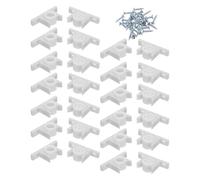 Ipetboom 30juegos Sujetadores de Puerta de Cocina Clips de Cajón de Plástico Pestillo de Empuje para Falsa Fachada de Armario Herrajes de Gabinete con Tornillos para Organizador de Cocina