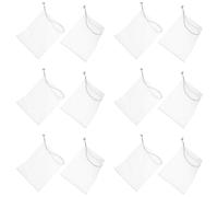 Ipetboom 30piezas Bolsa De Jabón Con Cordón Pouches Para Hacer y Almacenamiento De Jabón Saco De Malla Reutilizable Para y Baño Blanco