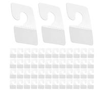 Ipetboom 360 Ganchos Adhesivos Transparentes Autoadhesivos para Exhibición Minorista Orificio para Etiquetas Pestañas Colgantes Removibles de PVC 27X42 MM para Estantes y Embalajes