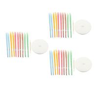 Ipetboom 3juegos Velas Cónicas Para Limpieza De Oídos Kit De Eliminación De Cerumen Natural Discos De Protección Herramienta De Limpieza Para Adultos