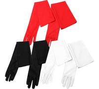 Ipetboom 3pares Guantes Largos De Mujer Elásticos De Guantes De Nupcial Protección Solar y Hidratación Disponibles