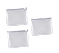 Ipetboom 3piezas Bolsa de Almacenamiento de Cosméticos Transparente de PVC Portátil Neceser de Maquillaje para Artículos de Aseo Personal para Viajes y Lavandería