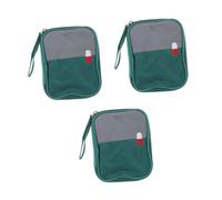 Ipetboom 3piezas Bolsa De Primeros Auxilios Ligera Para Hogar y Camping Organizador De Medicina De Mano Botiquín De Emergencias y Compacto