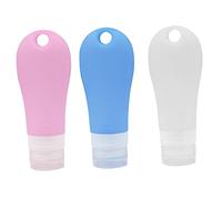 Ipetboom 3piezas Botellas De Viaje De Silicona Dispensador De Jabón Para Líquidos y Artículos De Tocador