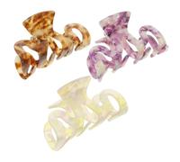 Ipetboom 3piezas Cabello Horquillas De Diseño Clips De Agarre Grande Para Mujeres Accesorios Para Peinados y Ocasiones Especiales Néctar