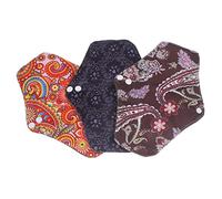 Ipetboom 3piezas Compresas Higiénicas Femeninas Reutilizables Protección Para Ropa Interior Duraderas y Prácticas