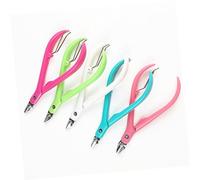 Ipetboom 3Piezas Cortacutículas de Plástico Alicate para Uñas y Pies Corta Cutículas y Muerta Herramienta de Manicura y Pedicura Colores Aleatorios