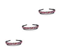 Ipetboom 3piezas Diadema Antideslizante Para Lavado Facial Diadema Colorida Para Mujeres y Niñas Accesorios De Moda Elegantes y Chic Para Uso Diario y Fiestas