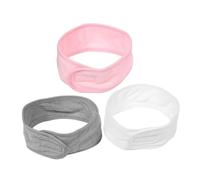 Ipetboom 3piezas Diademas De Maquillaje Ajustables De Doble Pack Para Lavado Facial Ducha y Yoga Para Cuidado Postparto y Gestión Del Cabello