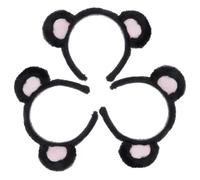 Ipetboom 3piezas Diademas Orejas de Oso para Niñas Dibujos Animados para Festivales Cosplay y Fotos de Cumpleaños