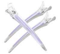Ipetboom 3piezas Horquillas de Pelo de Plástico Transparente Pinzas en Forma de Pato Herramientas Antideslizantes para Peinar el Cabello Accesorios de Peluquería DIY para Seccionar el Cabel