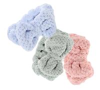 Ipetboom 3piezas Kit Diadema Suave Lazo Bandas Cabello Accesorio De Maquillaje Baño