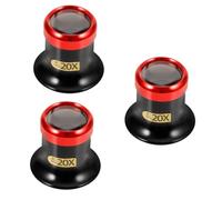 Ipetboom 3piezas Lupa De Joyero Multifuncional Iluminación Led para Reparación De Relojes y Detalle De Joyas Herramienta Portátil para Precisión Trabajos De Orfebrería