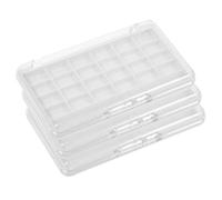 Ipetboom 3piezas Paleta de Muestra de Sombras de Ojos Contenedor Vacío de Bandeja para Sombras de Ojos con Rejillas Portátil y Reutilizable para Almacenamiento de Maquillaje