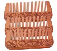 Ipetboom 3piezas Peine De Masaje Cabelludo Antistático Para Mujeres Diseño Artesanal