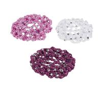 Ipetboom 3piezas Redecilla Para Cabello Malla Elástica Para Moño Accesorios De Peinado Para Mujeres Para Pelucas y Estilos Elegantes Colores