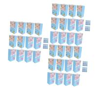 Ipetboom 3sets Bolsa De Dulces Hawaianos Envolver Bolsas Bolsa De Favores Luau Bolsas De Embalaje Azul Juguete Bolsas De Papel Colorful Papel Ecológico Estándar Europeo De 150 G. 12pcs*3