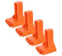 Ipetboom 4 Almohadillas de Goma Antideslizantes para Pies de Escalera Plegable, Protección para Suelos, Diseño en Forma de Abanico, Compatibles Escaleras de Mano, Uso Interior y