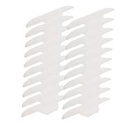 Ipetboom 4 Juegos Etiqueta Engomada Del Sudor Del Cuello De Cuello De Camisa Cinta Invisible Amortiguador Absorbente De Sudor Tela No Tejida 20 Piezas * 4