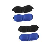 Ipetboom 4 Juegos Para Dormir Para Dormir Noche Ojo De Seda Para Dormir Máscaras Faciales Dispositivos Antifaz Para Dormir De Seda Felpa Tela De Poliéster 2 Piezas X 4