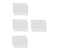 Ipetboom 4 Juegos Revestimientos Máscara Cap Equipo Bálsamo Mini Tubos De Brillo De Labios Diy Tubo De Brillo De Labios Para Mujer Botella De Brillo De Labios De Mujer Abs 10 Uds * 4