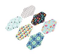 Ipetboom 4 Juegos Servilleta Sanitaria Lavable Toalla Sanitaria Pantyliner Toallas Sanitarias Lavables Tela Toallas Sanitarias Conveniente Toallas Sanitarias Conveniente 6 piezas * 4