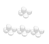 Ipetboom 4 Juegos Tazón De Máscara Tazón Para Servir Con Tapa Envases De Helado Platos Pequeños Cuencos De Spa Mixing Bowl Essential Oil Tazón De Vidrio Tazón De Bricolaje 10 Uds * 4