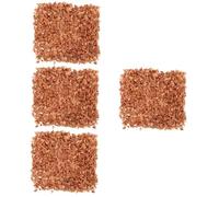 Ipetboom 4 Piezas 1 Astillas De Cedro Caso Para Planta Tablón Auto Accesorio Virutas Armario Triturado Afuera Cenicero Hidratar Humidor Macarrón Frío Madera De Cedro Light Brown