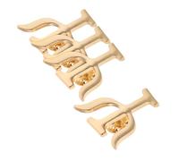 Ipetboom 4 piezas Broches de Aleación con Letras Griegas para Psicólogos Pines Elegantes para Solapa Accesorios Femeninos Pequeños para Bolsos y Mochilas Detalles para Fiesta