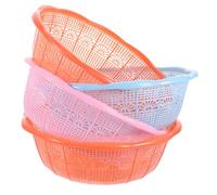 Ipetboom 4 Piezas Cesta de Arroz Multifuncional de Plástico para Lavar Colador de Cocina Color Aleatorio Color Aleatorio
