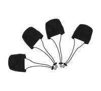 Ipetboom 4 Piezas cubrezapatos Reutilizables de Zapatos Protector del talón del Zapato de Talon taloneras Antideslizantes Black