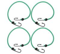 Ipetboom 4 Piezas Cuerdas Elásticas para Equipaje Bicicleta 60 CM con Ganchos Resistentes 4 Piezas Banda Elástica Multiusos para Camping y Sujeción Segura en Portaequipajes Trasero