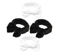 Ipetboom 4 Piezas Diademas De Spa Lavado Facial Para Maquillaje Diademas Elásticas Pelo Para Mujeres y Niñas Para Lavarse La Cara