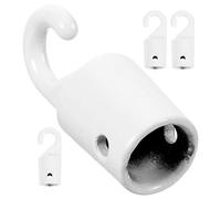 Ipetboom 4 Piezas Gancho de Varita Ciega de Metal Blanco Accesorio Resistente y Duradero para Persianas Verticales Adecuado para Cortinas de Habitación